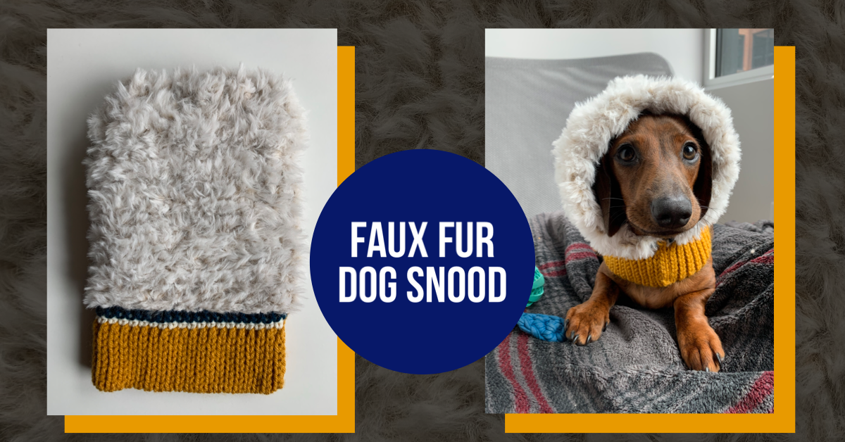 Faux Fur Dog Snood Crochet Pattern