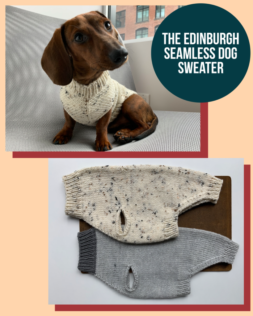 The Edinburgh Seamless Dog Sweater | Free Knitting Pattern